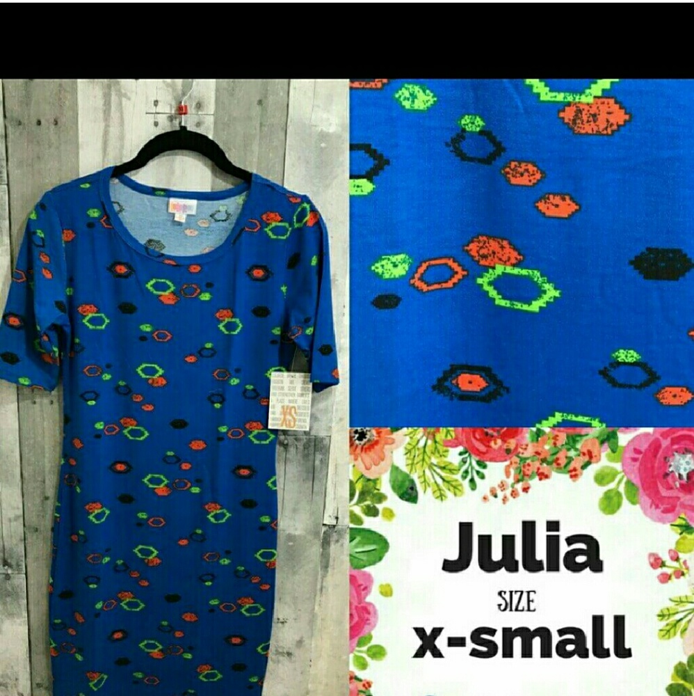 New Lularoe Julia DRESS XS Midi Bodycon